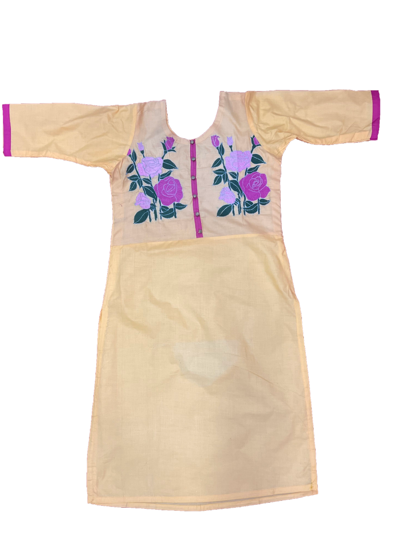 Spanish White Suit With Zari Work